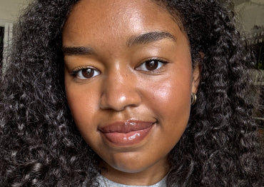 Model wears Hydro Grip Primer underneath her makeup