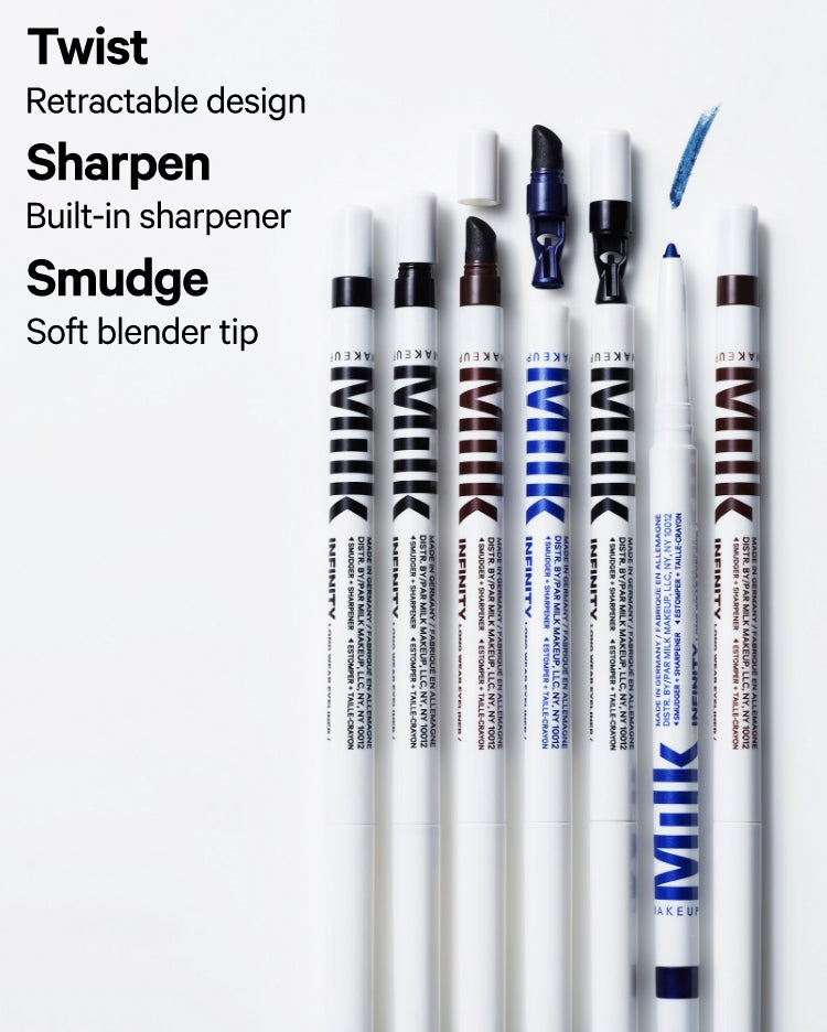 Infinity Liner Infographic: Twist, Sharpen, Smudge