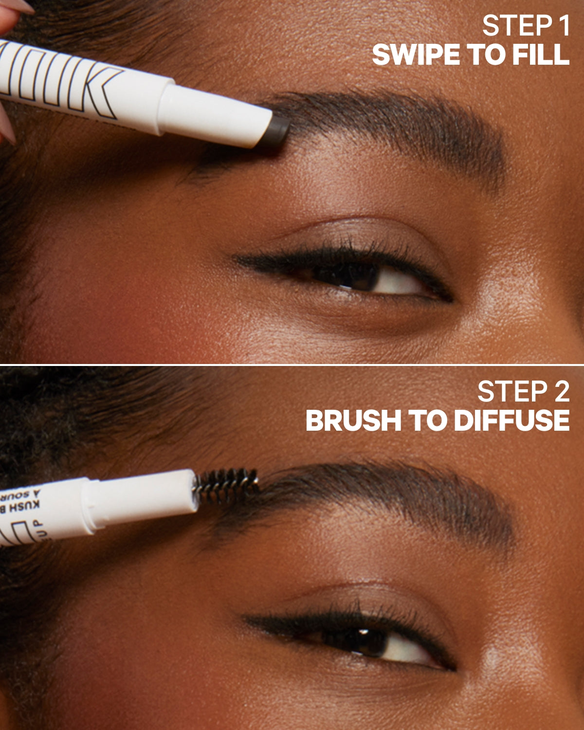 KUSH Brow Shadow Stick Waterproof Eyebrow Pencil Diesel Application Remy | Milk Makeup