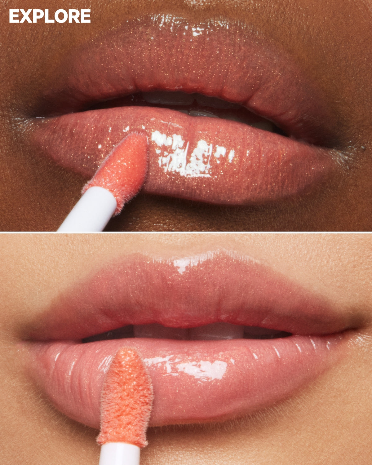 Odyssey Lip Oil Gloss Explore Application | Milk Makeup
