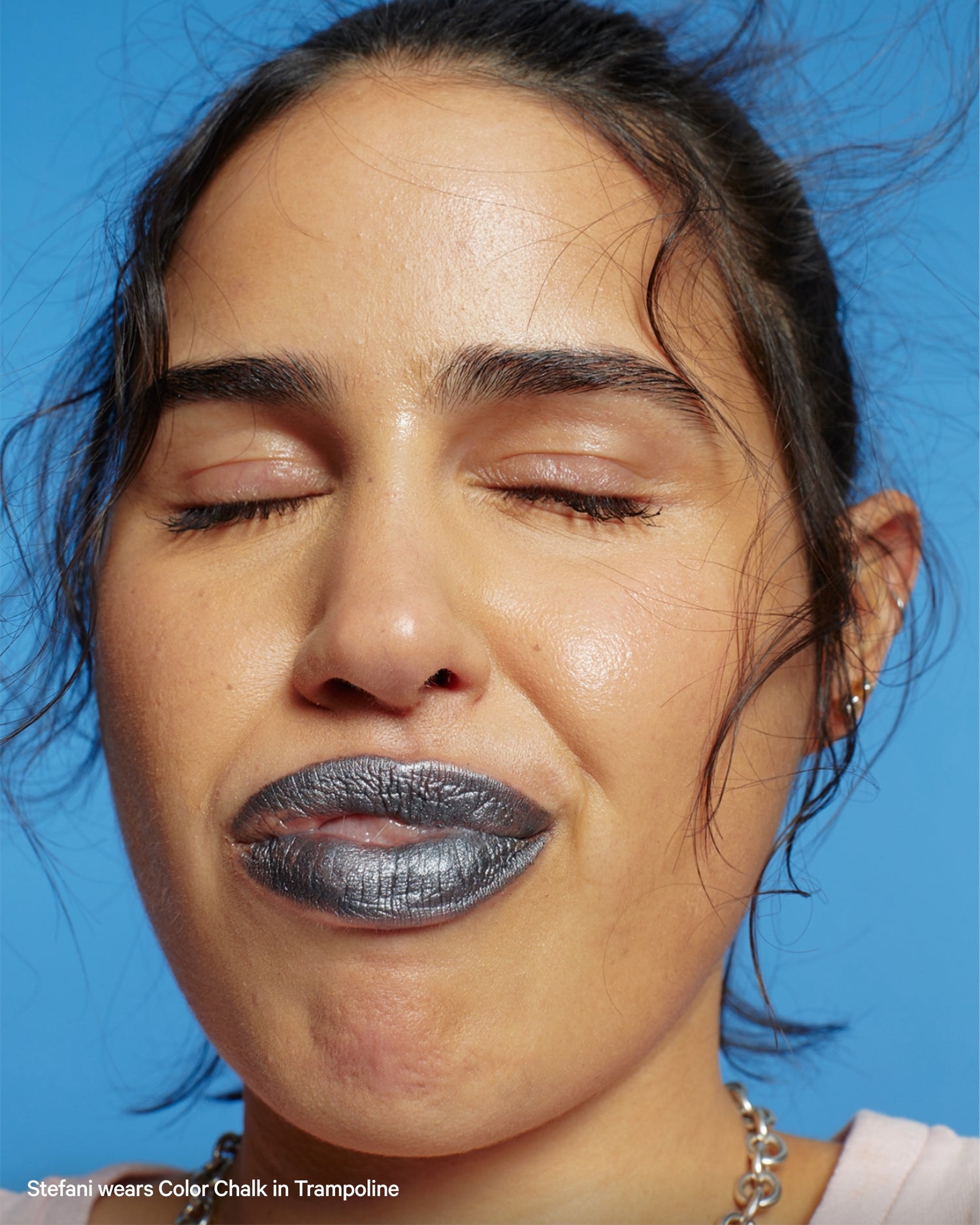 Color Chalk Trampoline Portrait Stefani | Milk Makeup