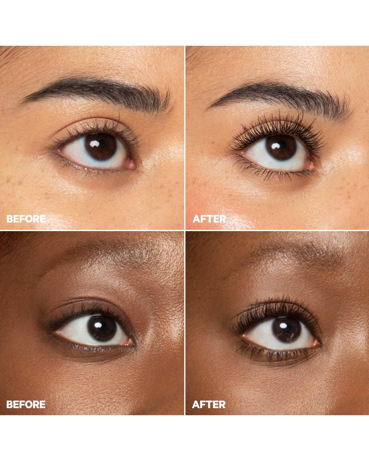 KUSH Mascara Before and After Cassia and Leah | Milk Makeup