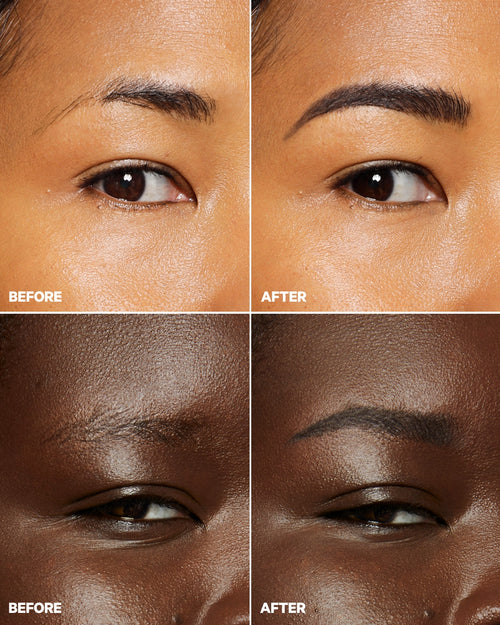 KUSH Fiber Brow Gel Before and After | Milk Makeup