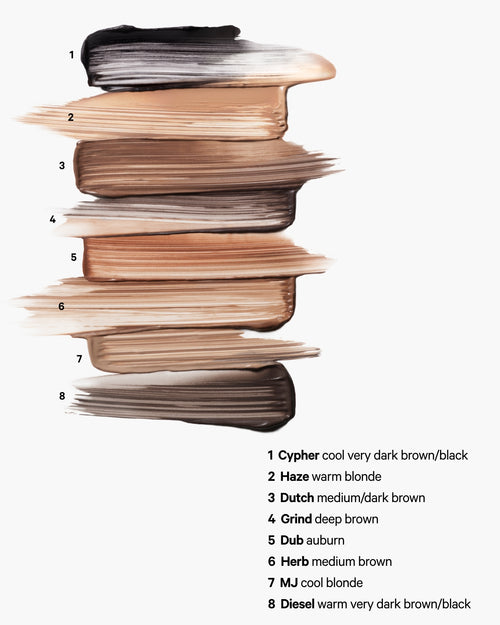 KUSH Fiber Brow Gel Swatch | Milk Makeup