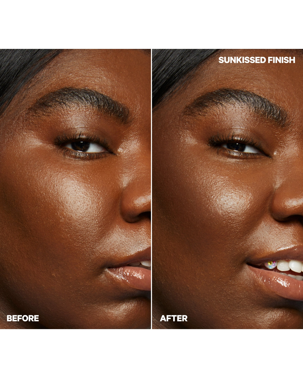 Bionic Bronzer Mind Reader Before and After | Milk Makeup