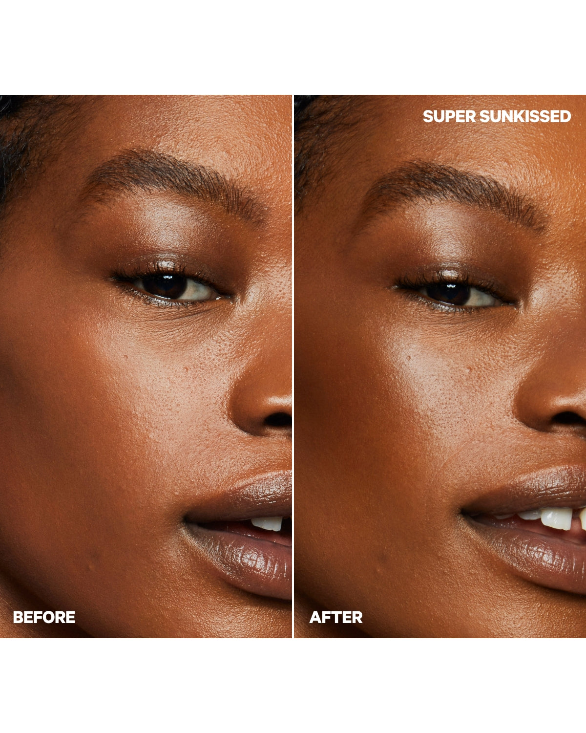 Matte Bronzer Blitzed Before and After Mecca | Milk Makeup