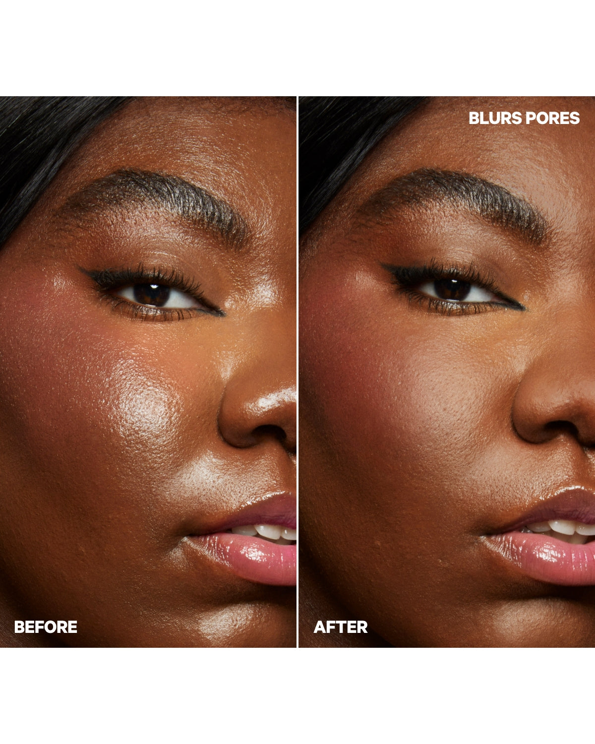 Pore Eclipse Matte Setting Spray Before and After Naezrah | Milk Makeup