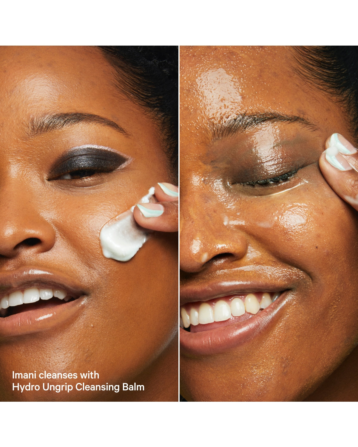 Hydro Ungrip Makeup Removing Cleansing Balm Application Imani | Milk Makeup