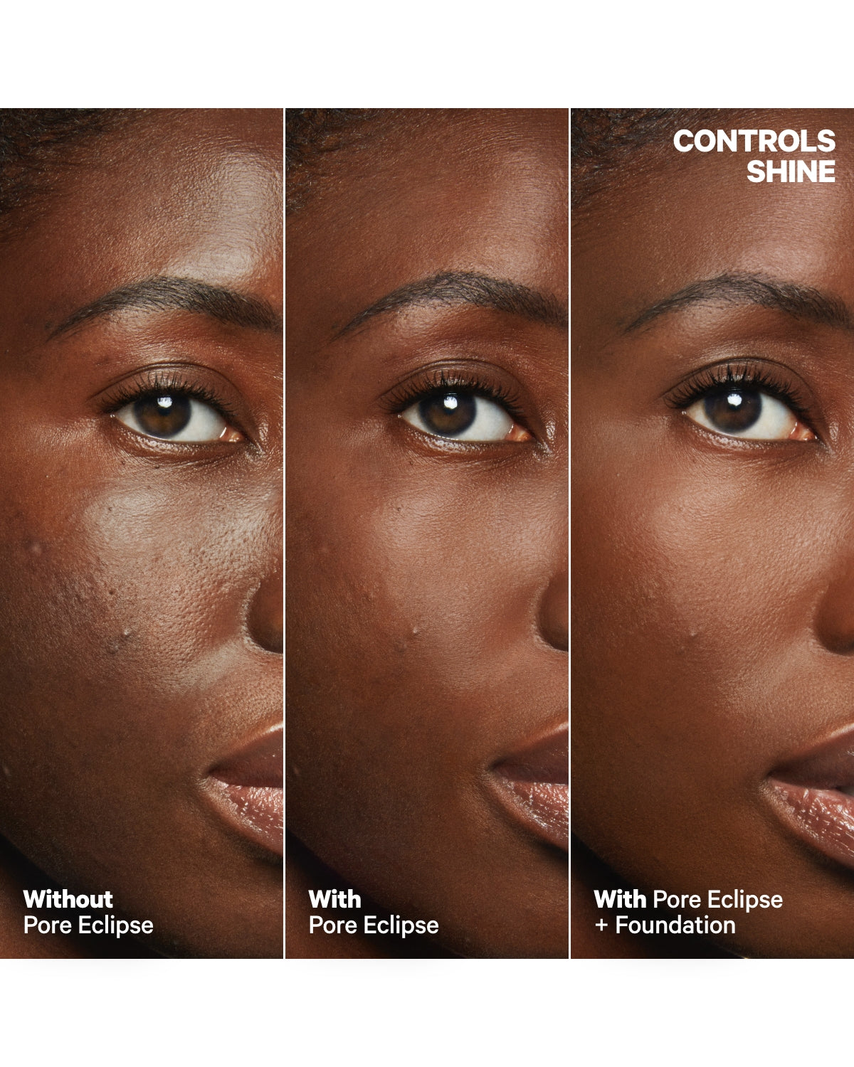 Pore Eclipse Mattifying Primer Before and After 3 | Milk Makeup