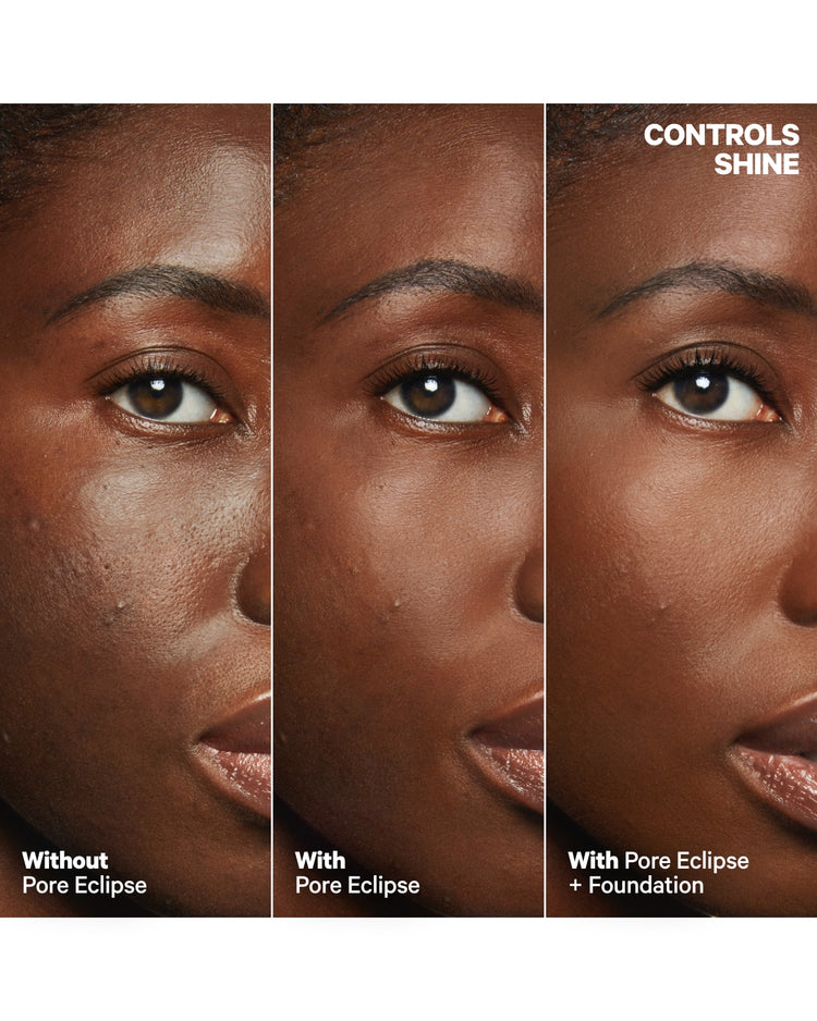 Pore Eclipse Mattifying Primer Before and After 2 | Milk Makeup